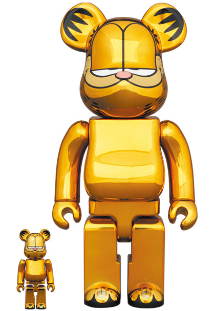 100% & 400% Garfield Gold Chrome ver (2022)